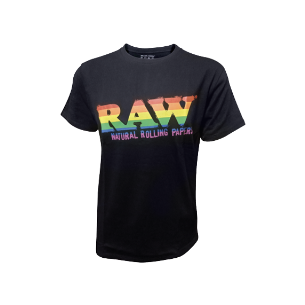 RAW Logo Shirts With Stash Pocket Short Sleeve / XL / Pride Colors